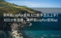 茶杯狐cupfox官网入口新手怎么上手？对比分析总结，茶杯狐cupfox官网app
