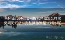 茶杯狐cupfox官网搜索体验怎么样常见疑问汇总：完整操作流程（对比后）
