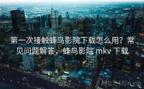 第一次接触蜂鸟影院下载怎么用？常见问题解答，蜂鸟影院 mkv 下载