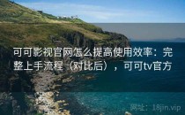 可可影视官网怎么提高使用效率：完整上手流程（对比后），可可tv官方