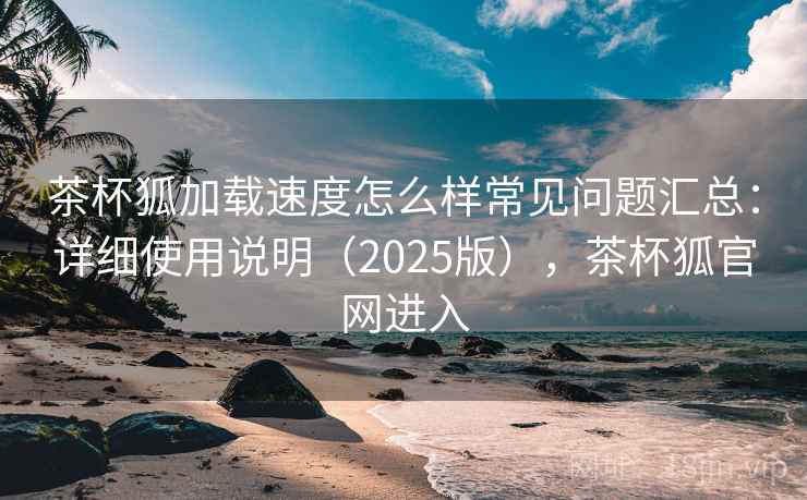 茶杯狐加载速度怎么样常见问题汇总：详细使用说明（2025版），茶杯狐官网进入  第2张
