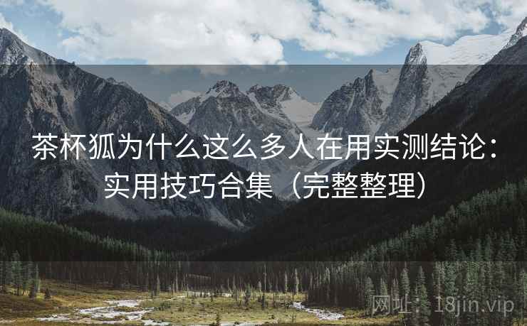 茶杯狐为什么这么多人在用实测结论:实用技巧合集(完整整理) 第2张 茶杯狐为什么这么多人在用实测结论:实用技巧合集(完整整理) 第2张